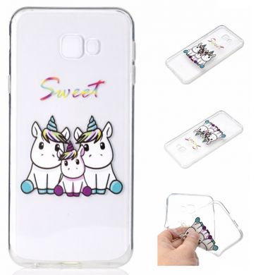 Силіконовий (TPU) чохол Deexe Pretty Glossy для Samsung Galaxy J4+ (J415) - Sweet Unicorns