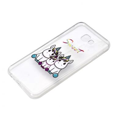 Силіконовий (TPU) чохол Deexe Pretty Glossy для Samsung Galaxy J4+ (J415) - Sweet Unicorns