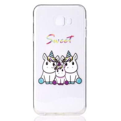 Силіконовий (TPU) чохол Deexe Pretty Glossy для Samsung Galaxy J4+ (J415) - Sweet Unicorns