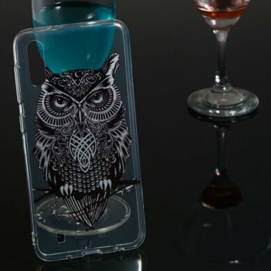 Силіконовий (TPU) чохол Deexe Pretty Glossy для Samsung Galaxy M10 (M105) - Black Owl