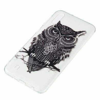 Силиконовый (TPU) чехол Deexe Pretty Glossy для Samsung Galaxy M10 (M105) - Black Owl