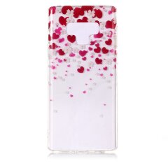 Силиконовый (TPU) чехол Deexe Pretty Glossy для Samsung Galaxy Note 9 (N960) - Hearts and Flowers