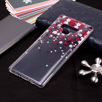 Силіконовий (TPU) чохол Deexe Pretty Glossy для Samsung Galaxy Note 9 (N960), Hearts and Flowers