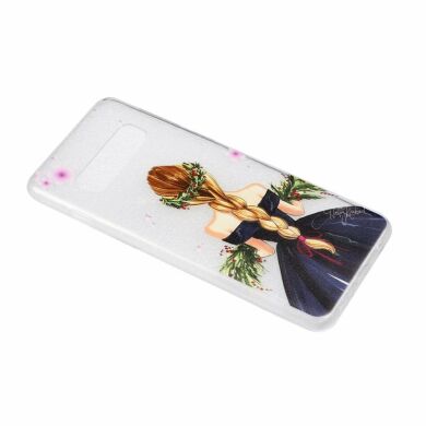 Силиконовый (TPU) чехол Deexe Pretty Glossy для Samsung Galaxy S10 (G973) - Charming Girl