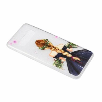 Силіконовий (TPU) чохол Deexe Pretty Glossy для Samsung Galaxy S10 (G973), Charming Girl