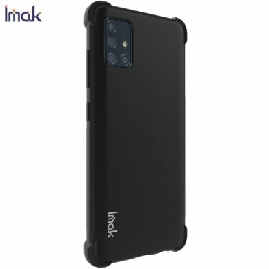 Силіконовий (TPU) чохол IMAK Airbag Case для Samsung Galaxy A71 (A715) - Metal Black