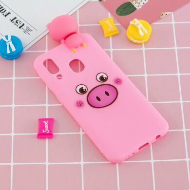 Силіконовий (TPU) чохол UniCase 3D Cartoon Pattern для Samsung Galaxy A40 (А405) - Pig