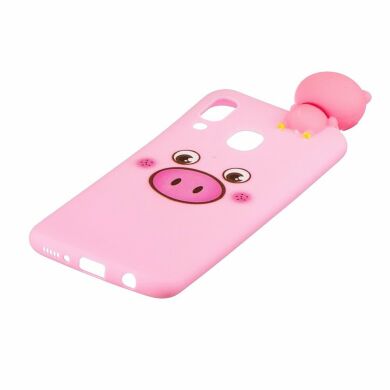 Силіконовий (TPU) чохол UniCase 3D Cartoon Pattern для Samsung Galaxy A40 (А405) - Pig