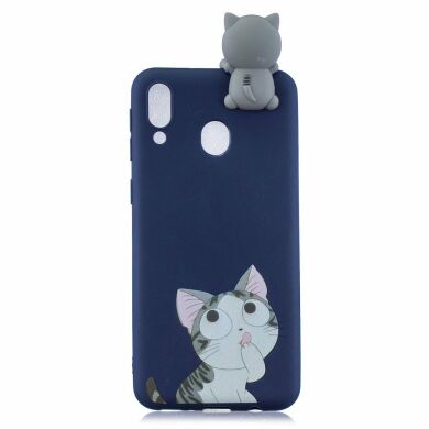 Силіконовий (TPU) чохол UniCase 3D Cartoon Pattern для Samsung Galaxy M20 (M205), Cat