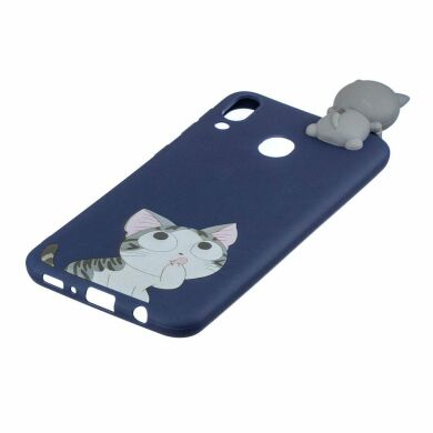 Силіконовий (TPU) чохол UniCase 3D Cartoon Pattern для Samsung Galaxy M20 (M205), Cat