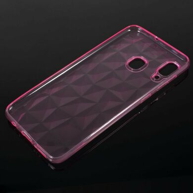 Силіконовий (TPU) чохол UniCase 3D Diamond Grain для Samsung Galaxy A30 (A305) - Pink