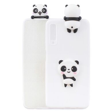 Силіконовий (TPU) чохол UniCase 3D Pattern для Samsung Galaxy A7 2018 (A750), Panda / White Background