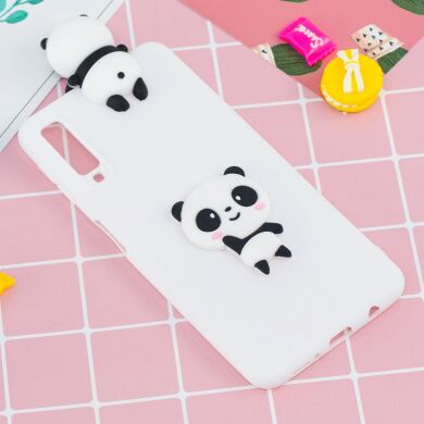 Силіконовий (TPU) чохол UniCase 3D Pattern для Samsung Galaxy A7 2018 (A750), Panda / White Background