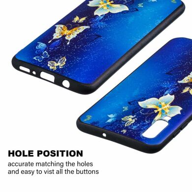 Силиконовый (TPU) чехол UniCase Color Style для Samsung Galaxy A70 (A705) - Blue Butterfly