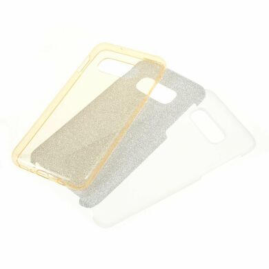 Силиконовый (TPU) чехол UniCase Glitter Cover для Samsung Galaxy S10e (G970) - Gold
