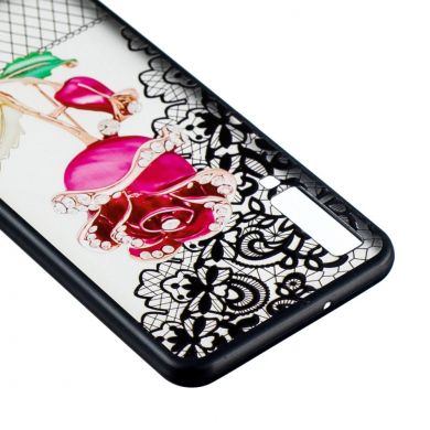 Защитный чехол UniCase Shiny Flowers для Samsung Galaxy A7 2018 (A750) - Rose