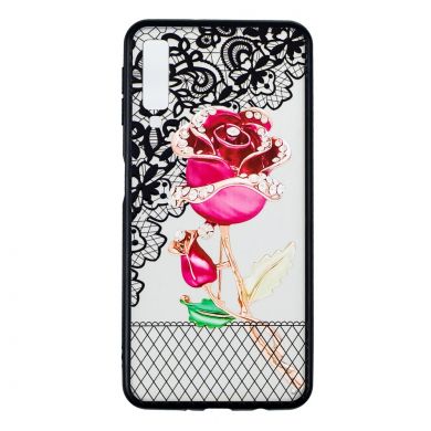 Защитный чехол UniCase Shiny Flowers для Samsung Galaxy A7 2018 (A750) - Rose