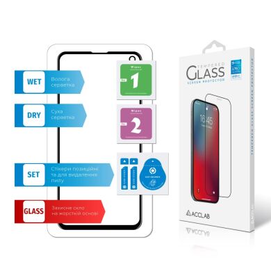 Защитное стекло ACCLAB Full Glue для Samsung Galaxy S10e (G970) - Black