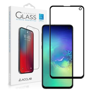 Защитное стекло ACCLAB Full Glue для Samsung Galaxy S10e (G970) - Black