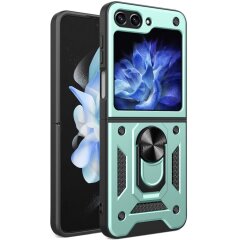 Защитный чехол Deexe Armor Shield (FF) для Samsung Galaxy Flip 6 - Green