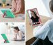 Защитный чехол Deexe Color Kickstand для Samsung Galaxy Tab A11 Plus (X230/236) - Mint Green / Rose. Фото 7 из 7