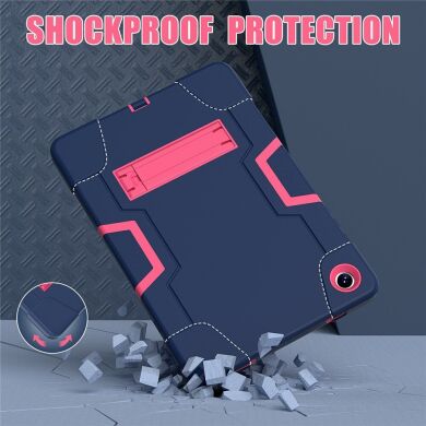 Защитный чехол Deexe Color Kickstand для Samsung Galaxy Tab A11 Plus (X230/236) - Mint Green / Rose