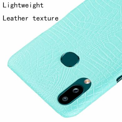 Защитный чехол Deexe Croco Style для Samsung Galaxy A10s (A107) - Baby Blue