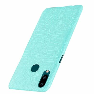 Защитный чехол Deexe Croco Style для Samsung Galaxy A10s (A107) - Baby Blue