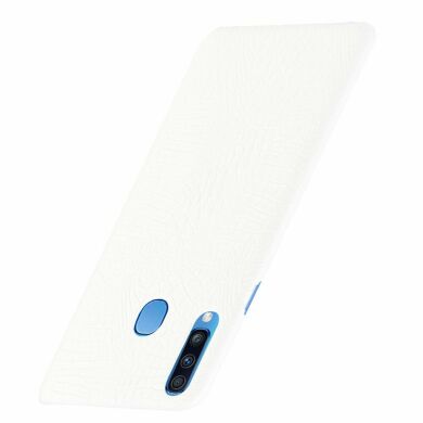 Защитный чехол Deexe Croco Style для Samsung Galaxy A20s (A207) - White
