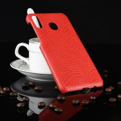 Защитный чехол Deexe Croco Style для Samsung Galaxy M20 (M205) - Red
