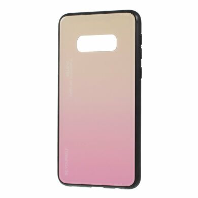 Защитный чехол Deexe Gradient Color для Samsung Galaxy S10e (G970) - Gold / Pink
