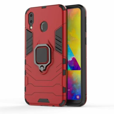 Захисний чохол Deexe Hybrid Case для Samsung Galaxy M20 (M205) - Red