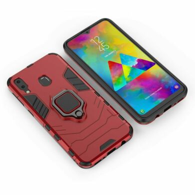 Защитный чехол Deexe Hybrid Case для Samsung Galaxy M20 (M205) - Red