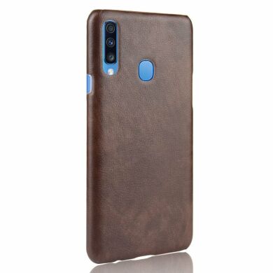 Захисний чохол Deexe Leather Back Cover для Samsung Galaxy A20s (A207) - Coffee