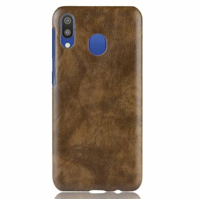 Захисний чохол Deexe Leather Back Cover для Samsung Galaxy M20 (M205) - Coffee