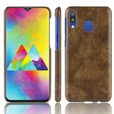 Захисний чохол Deexe Leather Back Cover для Samsung Galaxy M20 (M205) - Coffee