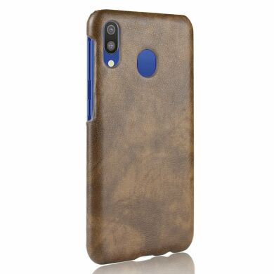 Захисний чохол Deexe Leather Back Cover для Samsung Galaxy M20 (M205) - Coffee