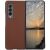 Защитный чехол Deexe Leather Case для Samsung Galaxy Fold 3 - Brown