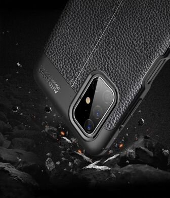Защитный чехол Deexe Leather Cover для Samsung Galaxy M51 (M515) - Black