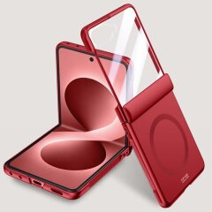 Защитный чехол Deexe Mag Cover для Samsung Galaxy Flip 8 - Red