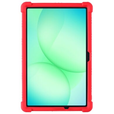 Защитный чехол Deexe Silicone Kickstand для Samsung Galaxy Tab A11 Plus (X230/236) - Red