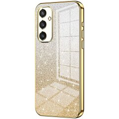 Защитный чехол Deexe Sparkles Cover для Samsung Galaxy S25 (S931) - Gold