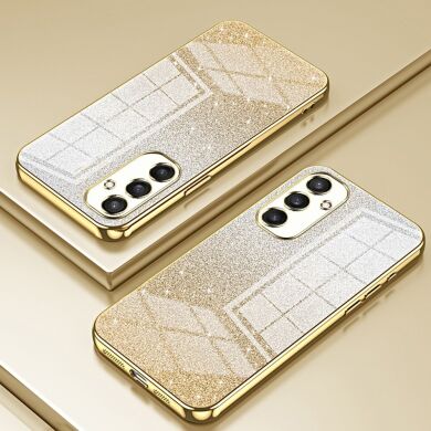 Защитный чехол Deexe Sparkles Cover для Samsung Galaxy S25 (S931) - Gold