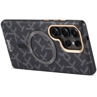 Защитный чехол ESEBLE Letter Pattern Magnetic для Samsung Galaxy S25 Ultra (S938) - Black