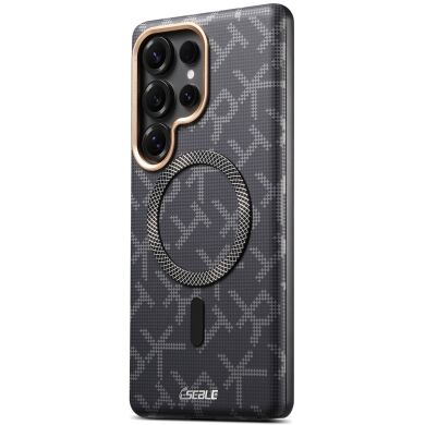 Защитный чехол ESEBLE Letter Pattern Magnetic для Samsung Galaxy S25 Ultra (S938) - Black