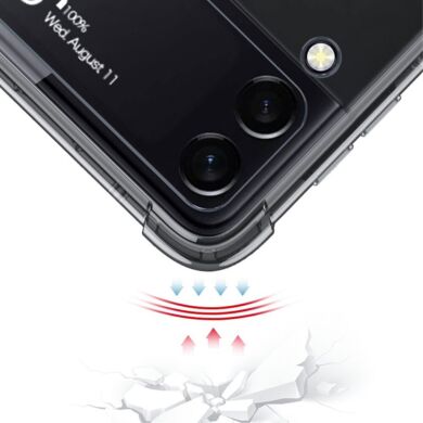 Защитный чехол GKK Air Force для Samsung Galaxy Flip 3 - Transparent Black