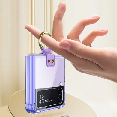 Захисний чохол GKK Air Force для Samsung Galaxy Flip 3 - Transparent Purple