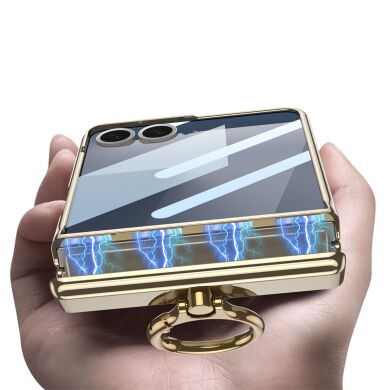 Защитный чехол GKK Hinge Ring для Samsung Galaxy Flip 7 - Champagne Gold
