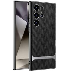 Захисний чохол GKK Woven Pattern для Samsung Galaxy S24 Ultra (S928) - Black