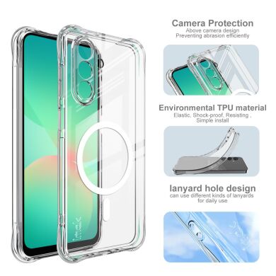 Защитный чехол IMAK Space Shield MagSafe для Samsung Galaxy A26 (A266) - Transparent
